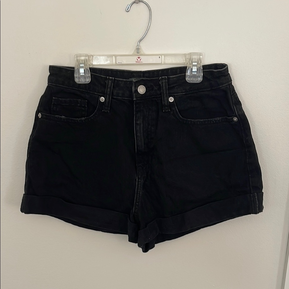 Women’s Wild Fable Black Denim Shorts, Highest Rise Mom Shorts, size 6/28R
